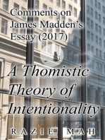 Comments on James Madden’s Essay (2017) A Thomistic Theory of Intentionality