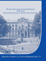 25 Jahre Konzil der Universität Rostock 1990-2015: Hochschulerneuerung im akademischen Parlament