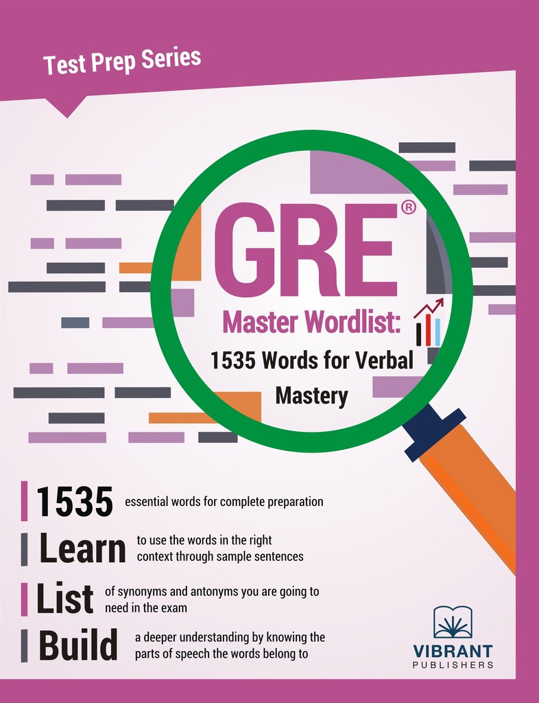 GRE Master Wordlist 1535 Words for Verbal Mastery by