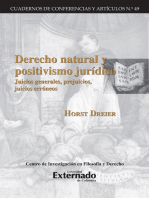 Derecho natural y positivismo juridico: Juicios generales, prejuicios, juicios erróneos