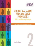 Reading Assessment Program Guide For Grade 2: Rubric and Reading Passages