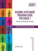 Reading Assessment Program Guide For Grade 1: Rubric and Reading Passages
