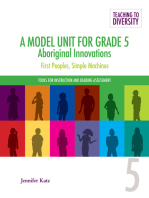 A Model Unit For Grade 5: Aboriginal Innovations: First Peoples, Simple Machines