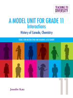 A Model Unit For Grade 11: Interactions: History of Canada, Chemistry