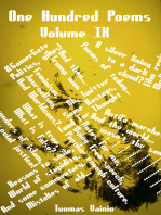 One Hundred Poems, Volume IX