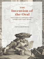 The Invention of the Oral: Print Commerce and Fugitive Voices in Eighteenth-Century Britain