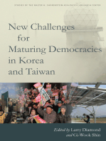 New Challenges for Maturing Democracies in Korea and Taiwan