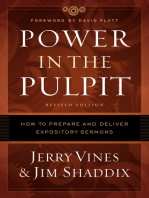 Power in the Pulpit: How to Prepare and Deliver Expository Sermons