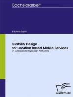 Usability Design for Location Based Mobile Services: in Wireless Metropolitan Networks