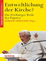 Entweltlichung der Kirche?: Die Freiburger Rede des Papstes