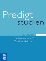 Predigtstudien: Perikopenreihe I Erster Halband