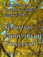 Comments on Daniel Novotny’s Essay (2017) Izquierdo on Universals