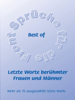 Best of - Letzte Worte berühmter Frauen und Männer: Band 21 der Reihe: "Sprüche für die Front"