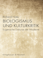 Biologismus und Kulturkritik: Eugenische Diskurse der Moderne