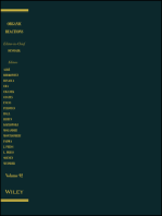 Organic Reactions, Volume 92