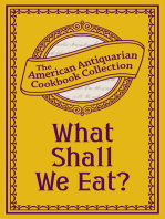 What Shall We Eat?: A Manual for Housekeepers