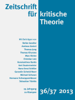 Zeitschrift für kritische Theorie / Zeitschrift für kritische Theorie, Heft 36/37