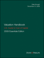 Valuation Handbook - U.S. Guide to Cost of Capital