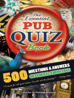 The Essential Pub Quiz Book: 500 Questions and Answers on General Knowledge