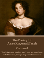 The Poetry of Anne Kingsmill Finch - Volume 1