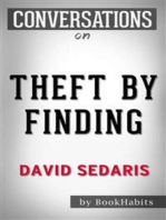Conversations on Theft by Finding: by David Sedaris | Conversation Starters