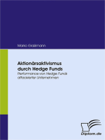 Aktionärsaktivismus durch Hedge Funds: Performance von Hedge Funds attackierter Unternehmen