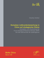 Komplexe Lieferantenbewertung in China auf strategischer Ebene