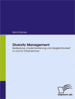 Diversity Management: Bedeutung, Implementierung und Vergleichbarkeit in und für Unternehmen
