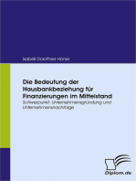 Die Bedeutung der Hausbankbeziehung für Finanzierungen im Mittelstand