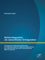 Kulturintegration als wesentlicher Erfolgsfaktor