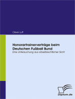 Honorartrainerverträge beim Deutschen Fußball Bund: Eine Untersuchung aus arbeitsrechtlicher Sicht