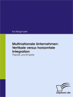 Multinationale Unternehmen: Vertikale versus horizontale Integration: Theorie und Empirie