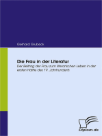 Die Frau in der Literatur: Der Beitrag der Frau zum literarischen Leben in der ersten Hälfte des 19. Jahrhunderts