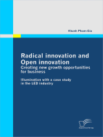 Radical innovation and Open innovation: Creating new growth opportunities for business: Illumination with a case study in the LED industry