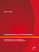 Lesekompetenz und Förderarbeit: Die Bedeutung von Lesediagnose und Leseförderung bei Fünftklässlern