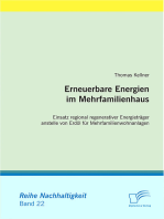 Erneuerbare Energien im Mehrfamilienhaus: Einsatz regional regenerativer Energieträger anstelle von Erdöl für Mehrfamilienwohnanlagen