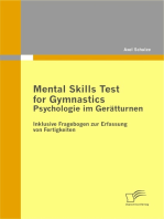 Mental Skills Test for Gymnastics: Psychologie im Gerätturnen: Inklusive Fragebogen zur Erfassung von Fertigkeiten