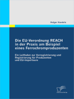 Die EU-Verordnung REACH in der Praxis am Beispiel eines Ferrochromproduzenten: Ein Leitfaden zur Vorregistrierung und Registrierung für Produzenten und EU-Importeure