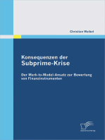 Konsequenzen der Subprime-Krise: Der Mark-to-Model-Ansatz zur Bewertung von Finanzinstrumenten