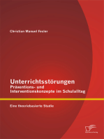 Unterrichtsstörungen – Präventions- und Interventionskonzepte im Schulalltag