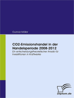 CO2-Emissionshandel in der Handelsperiode 2008-2012: Ein entscheidungstheoretischer Ansatz für Investitionen in Kraftwerke