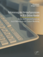 Optimierung des Verkaufsprozesses im B2B Online-Handel: Studie zur Prozessverbesserung durch Webanalyse und Content Marketing