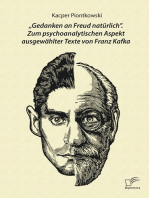 „Gedanken an Freud natürlich“. Zum psychoanalytischen Aspekt ausgewählter Texte von Franz Kafka
