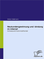 Neukundengewinnung und -bindung im Internet: Schwerpunkt Automobilhandel