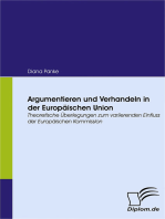 Argumentieren und Verhandeln in der Europäischen Union: Theoretische Überlegungen zum variierenden Einfluss der Europäischen Kommission