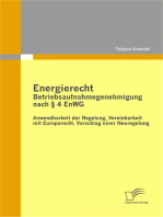 Energierecht - Betriebsaufnahmegenehmigung nach § 4 EnWG