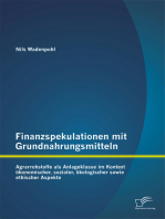 Finanzspekulationen mit Grundnahrungsmitteln