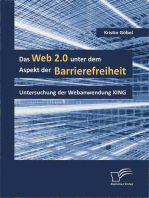 Das Web 2.0 unter dem Aspekt der Barrierefreiheit: Untersuchung der Webanwendung XING