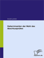 Determinanten der Wahl des Abschlussprüfers