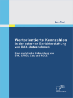 Wertorientierte Kennzahlen in der externen Berichterstattung von DAX-Unternehmen: Eine analytische Betrachtung von EVA, CFROI, CVA und ROCE